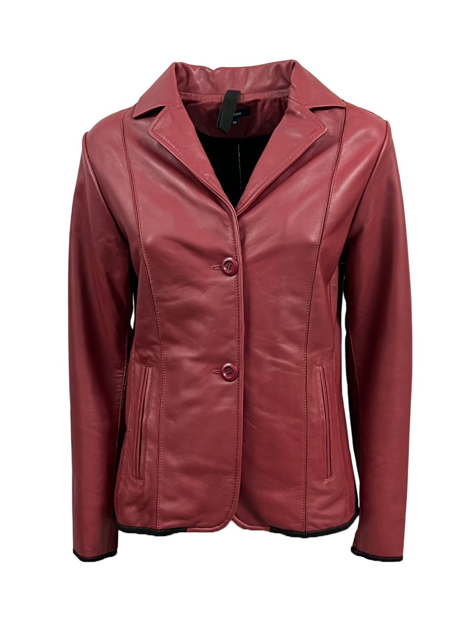 TALENTI giacca donna pelle lavata 2 bottoni P421 100% pelle