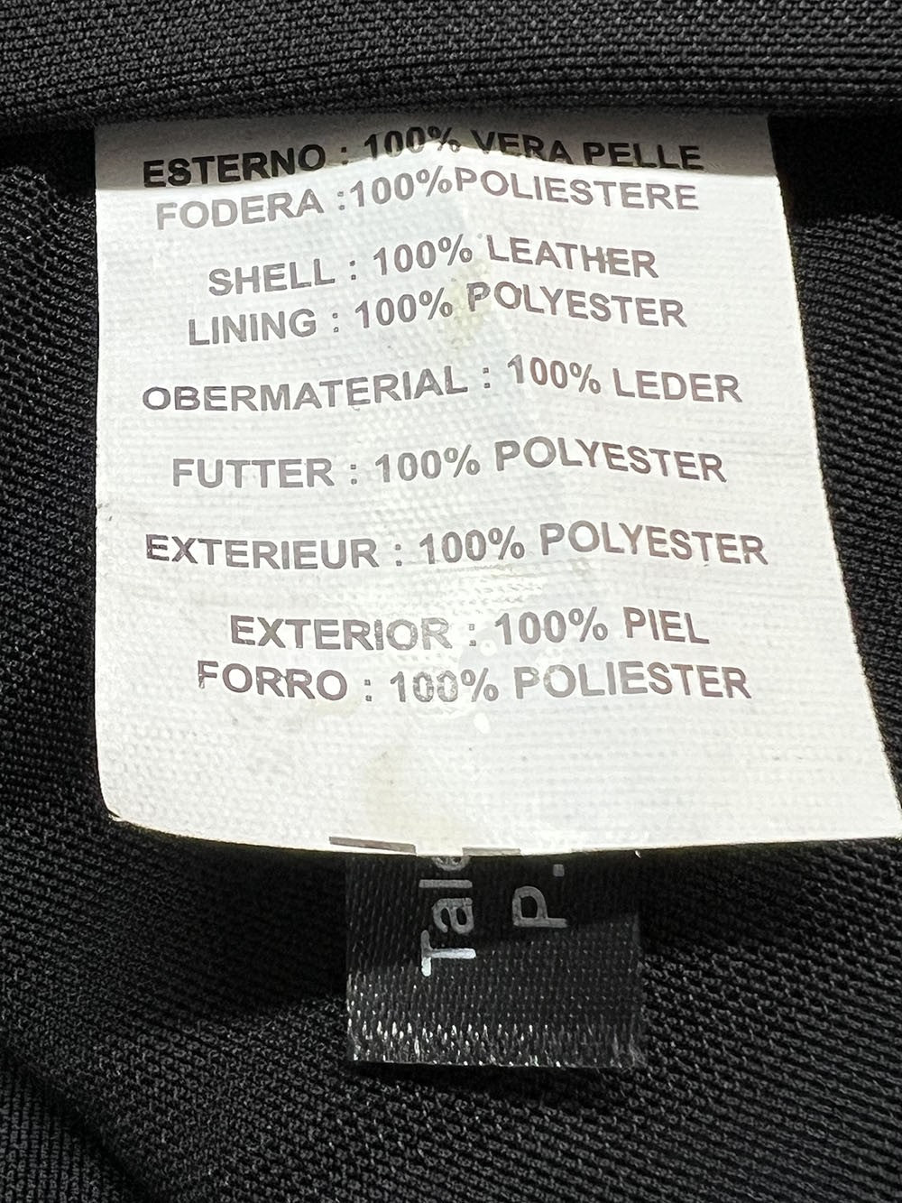 TALENTI giacca donna intarsi pelle lavata nera P400 100% pelle