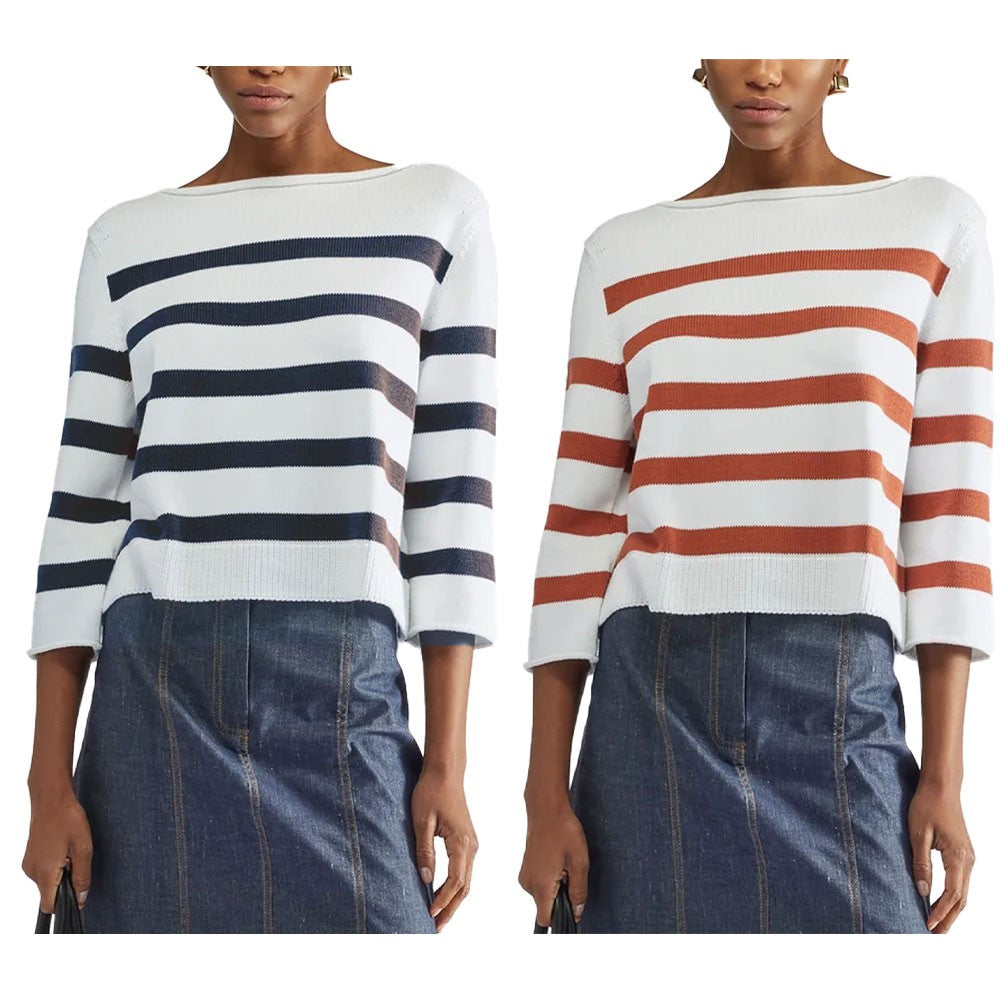 LIVIANA CONTI maglia donna cotone a scatola F5SB61 100% cotone MADE IN ITALY