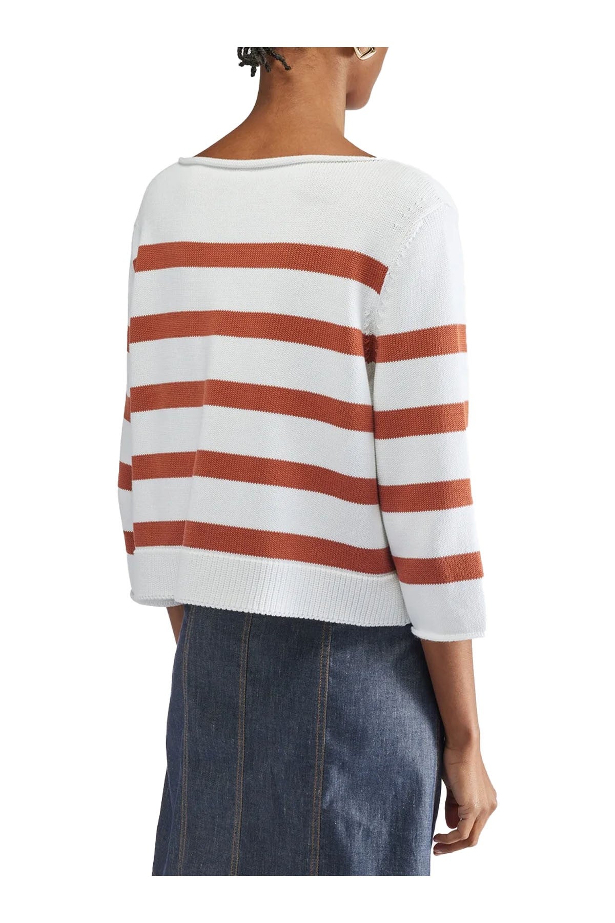 LIVIANA CONTI maglia donna cotone a scatola F5SB61 100% cotone MADE IN ITALY