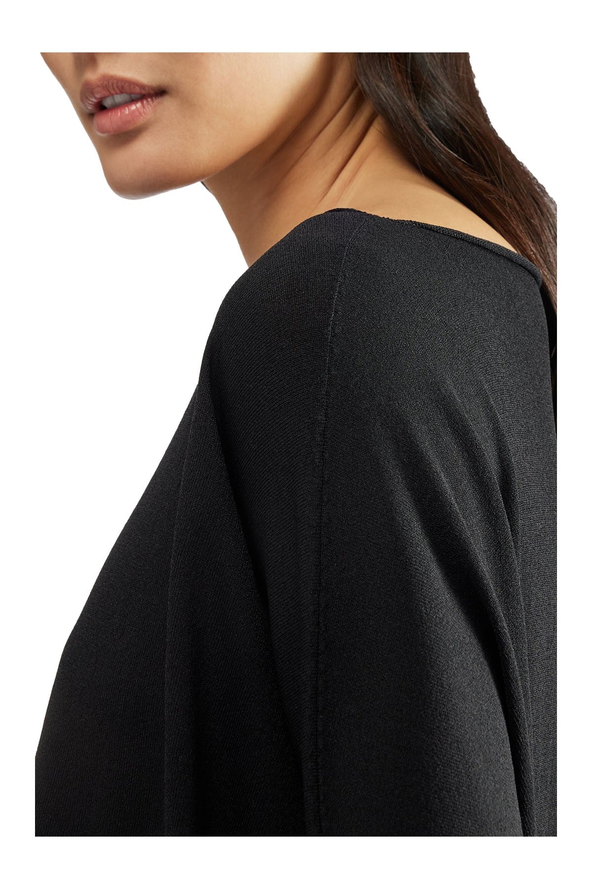 LIVIANA CONTI maglia donna over nero F5SA60 MADE IN ITALY