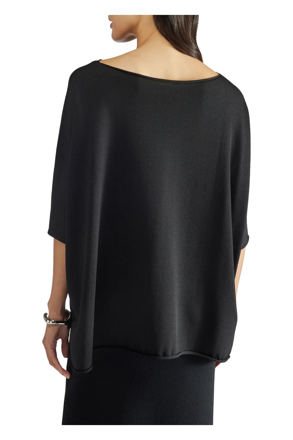 LIVIANA CONTI maglia donna over nero F5SA60 MADE IN ITALY