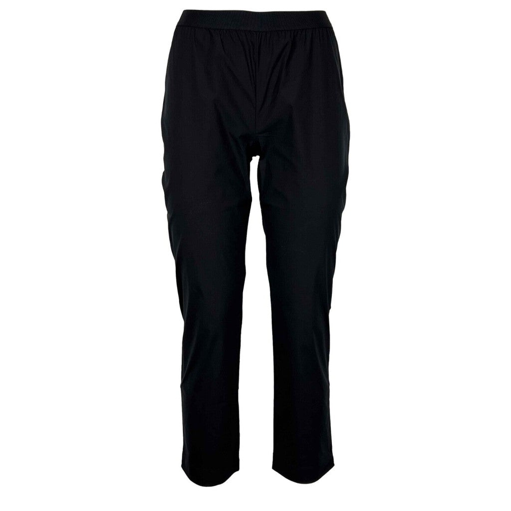 LIVIANA CONTI pantalone donna nero leggins cotone leggero F3SK81 MADE IN ITALY