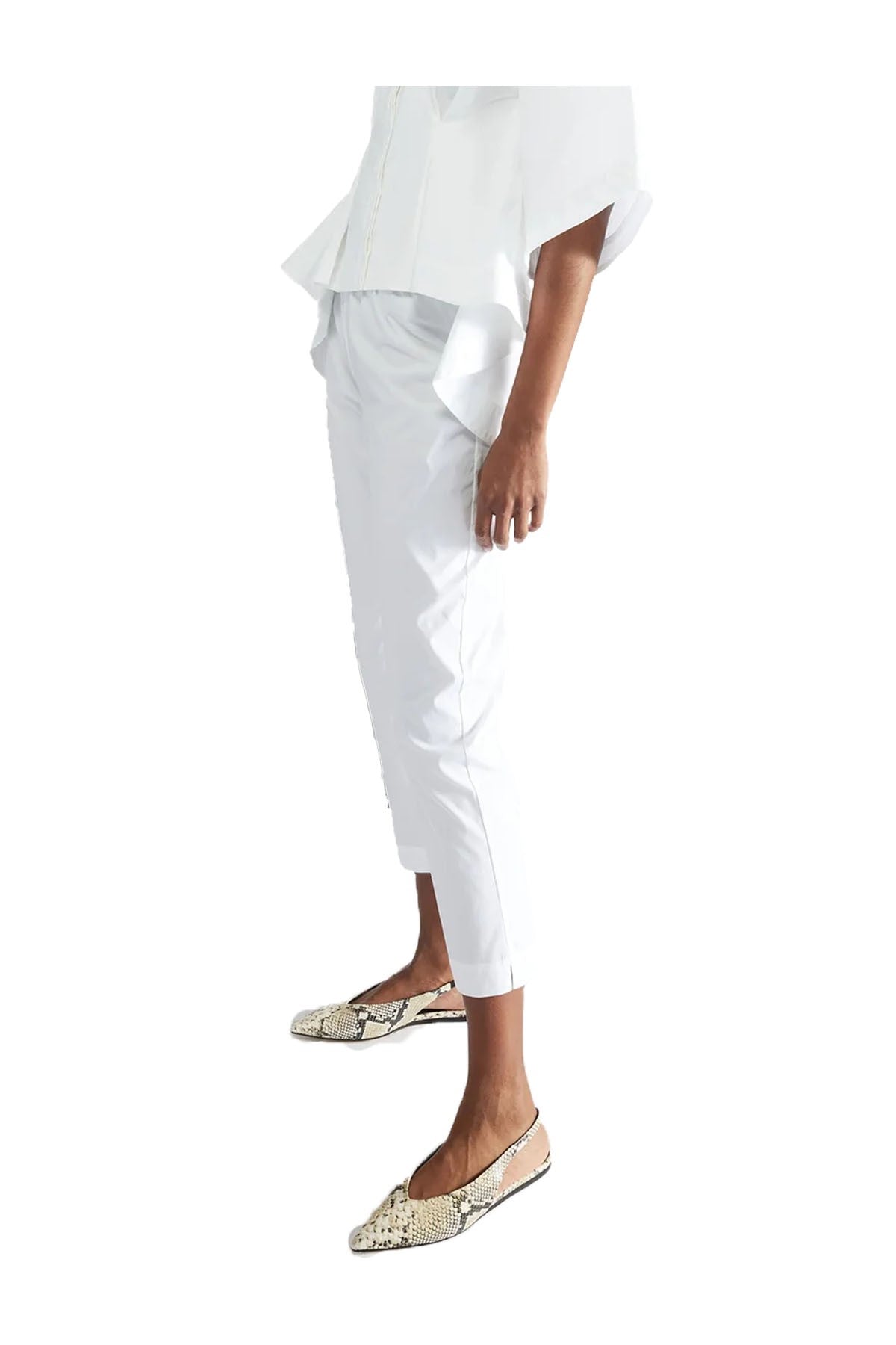 LIVIANA CONTI pantalone donna leggins cotone leggero F5SK51 MADE IN ITALY