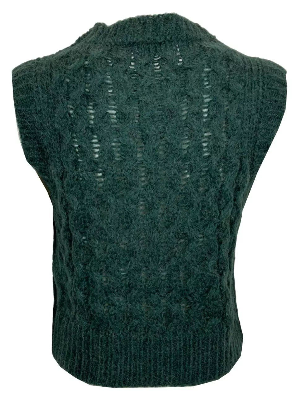 JUSTMINE gilet donna corto a trecce JABMFFW24-G045 MADE IN ITALY