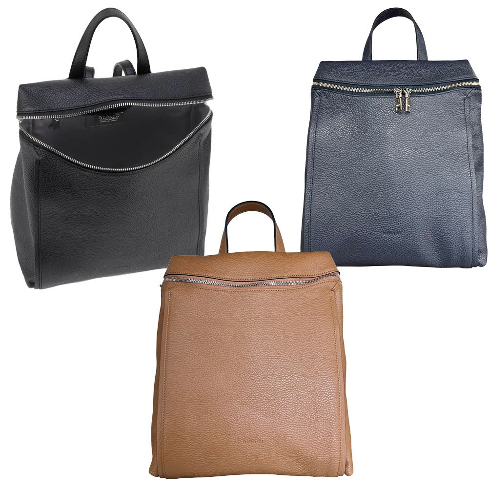 RIPANI zaino pelle cervo 8001OM  EASY BACKPACK M  100% pelle MADE IN ITALY