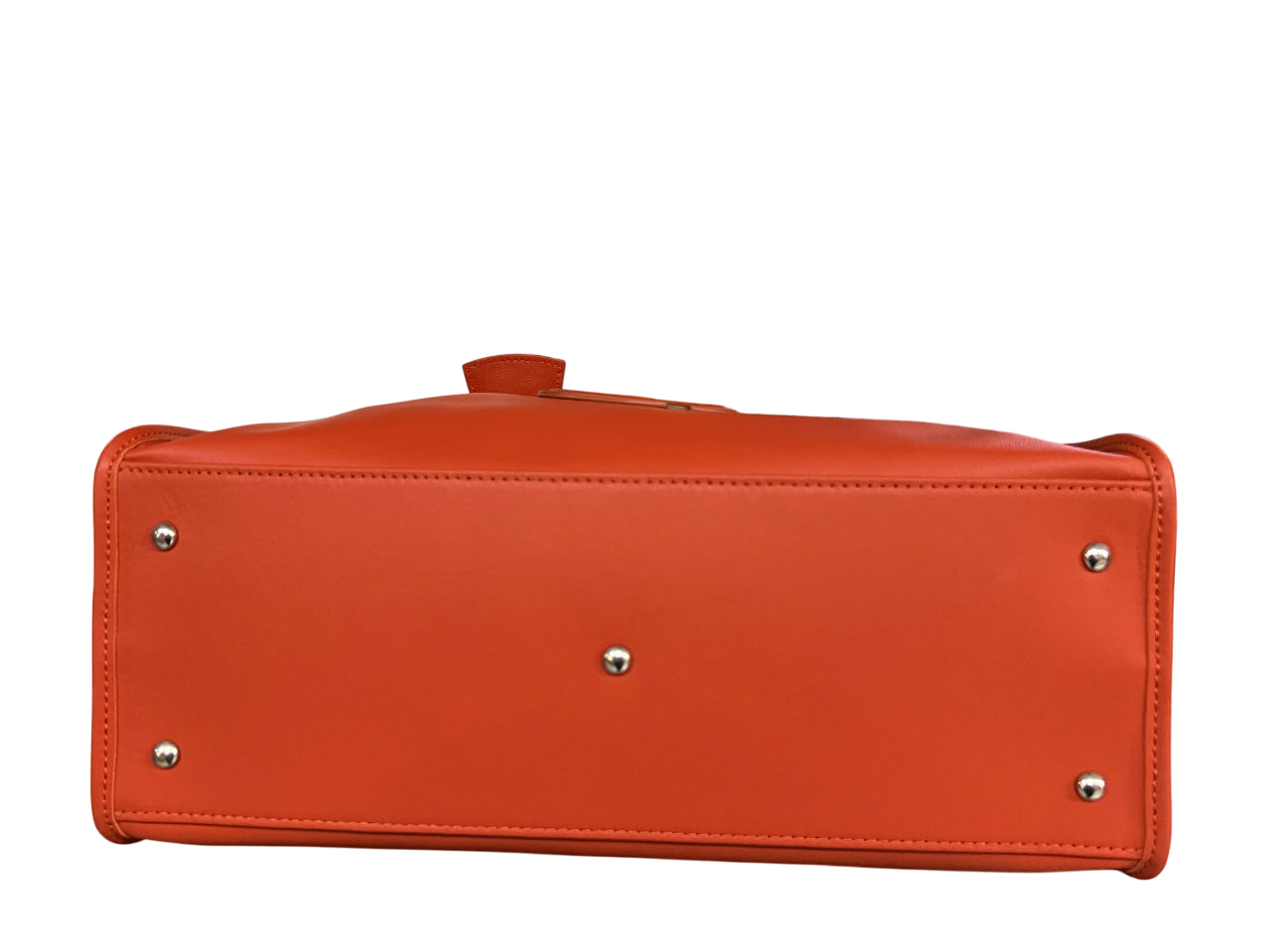 RIPANI borsa donna arancio scuro con logo in tinta  E621LL ALDA 100% pelle MADE IN ITALY