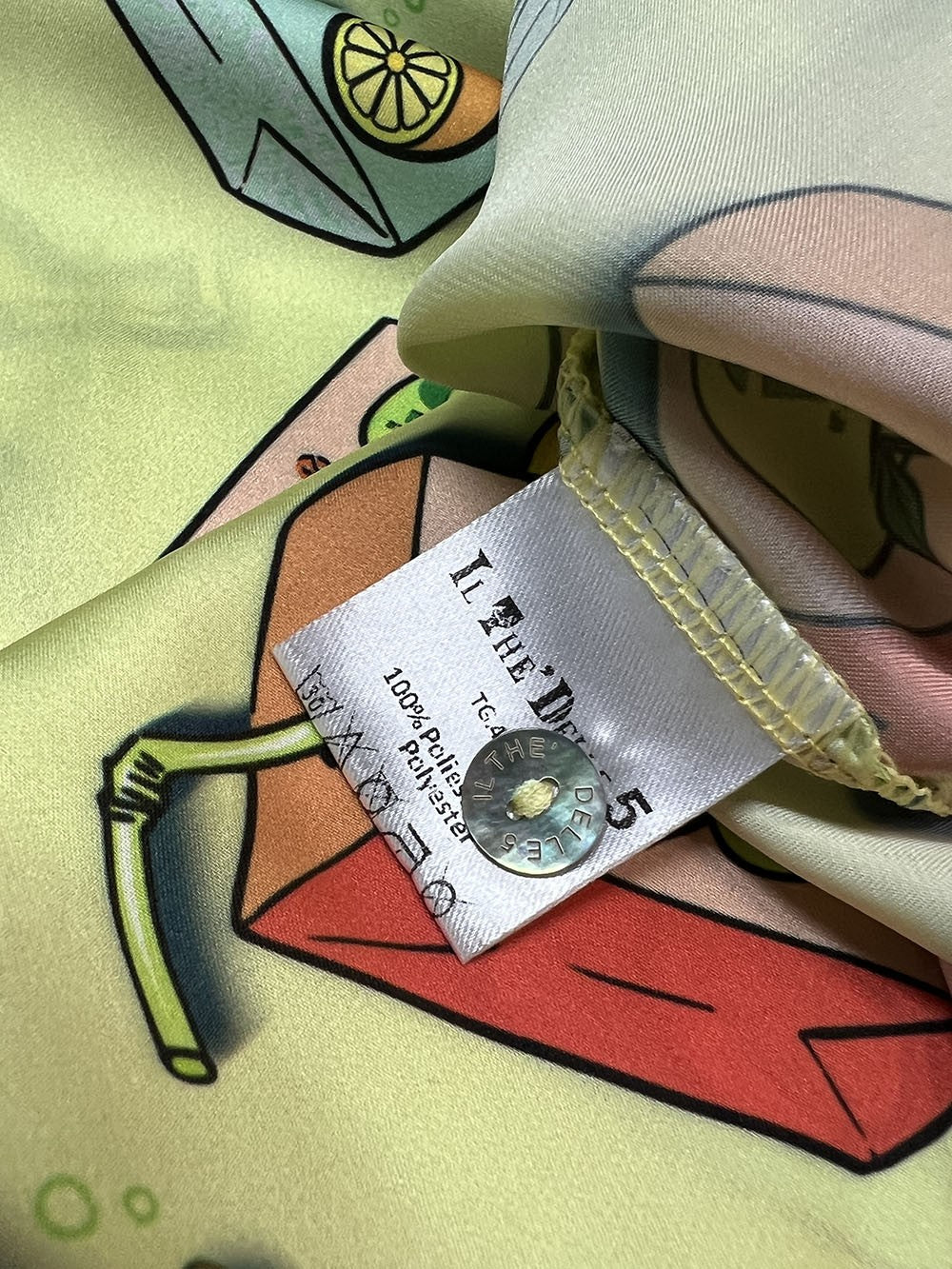IL THE DELLE 5 camicia lime SPOON 56 ST JUICE MADE IN ITALY