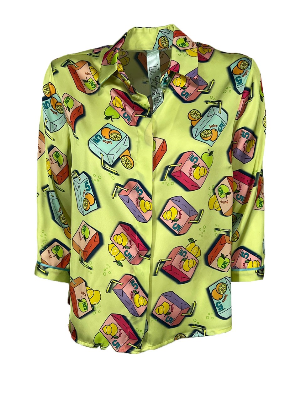 IL THE DELLE 5 camicia lime SPOON 56 ST JUICE MADE IN ITALY
