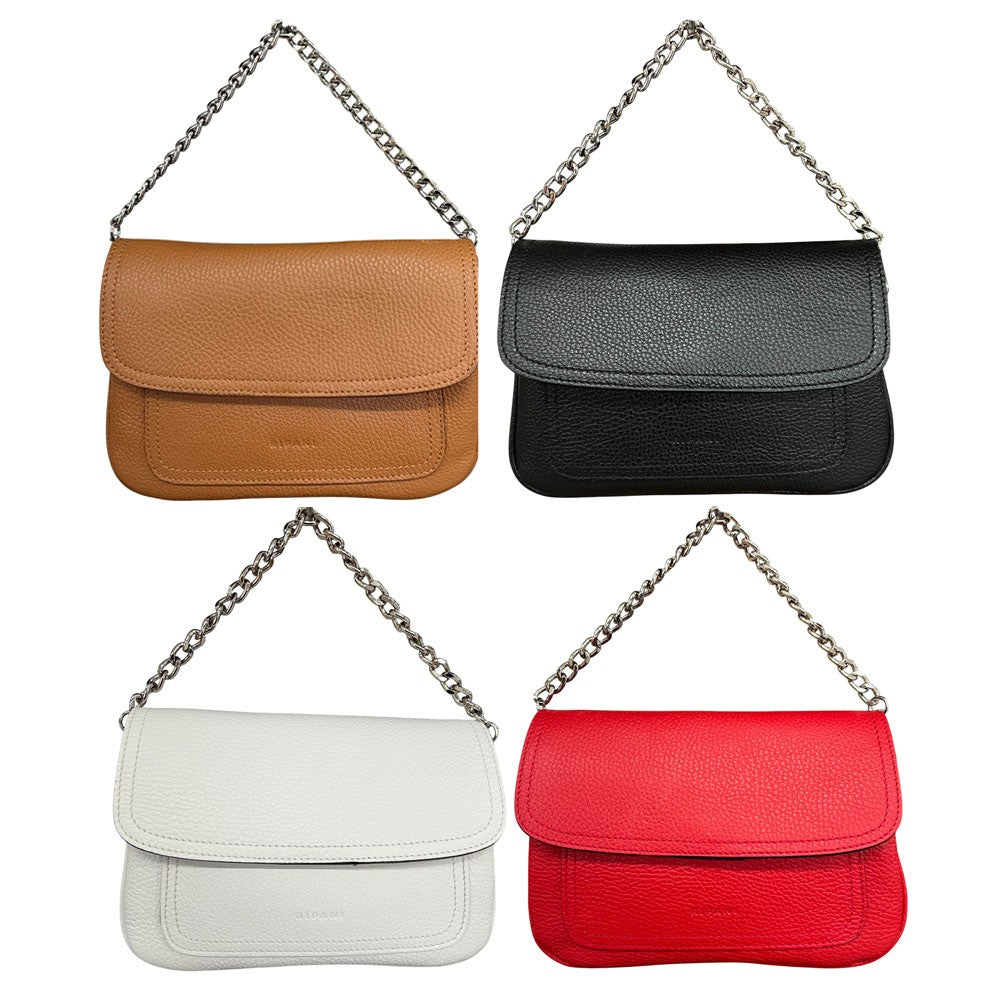 RIPANI borsa donna pelle cervo a spalla 3626OM EASY DAILY MADE IN ITALY