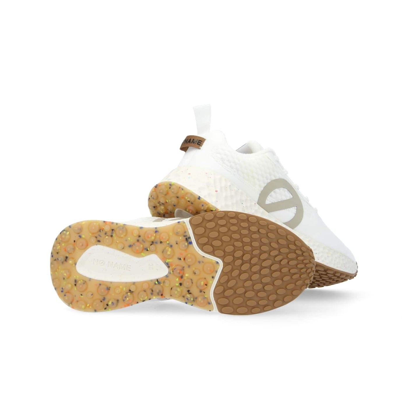 NØ Name scarpe donna joggers total white CARTER FLY in poliestere riciclato certificato GRS