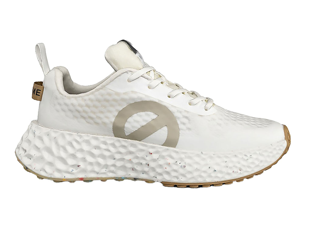 NØ Name scarpe donna joggers total white CARTER FLY in poliestere riciclato certificato GRS