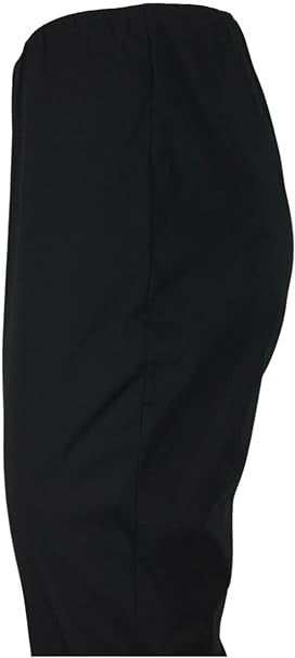 LIVIANA Conti Pantalone Donna Cotone Leggero trombetta nero CNTK38 CLAUDETTE Made in Italy