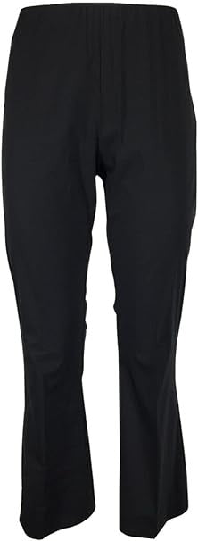 LIVIANA Conti Pantalone Donna Cotone Leggero trombetta nero CNTK38 CLAUDETTE Made in Italy