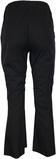 LIVIANA Conti Pantalone Donna Cotone Leggero trombetta nero CNTK38 CLAUDETTE Made in Italy