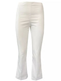 LIVIANA Conti Pantalone Donna Cotone Leggero trombetta Bianco CNTK38 CLAUDETTE Made in Italy