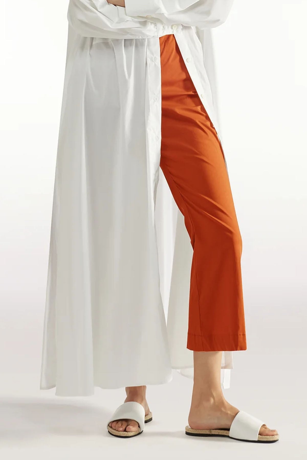 LIVIANA Conti Pantalone Cotone Leggero trombetta new CNTK38 CLAUDETTE Made in Italy