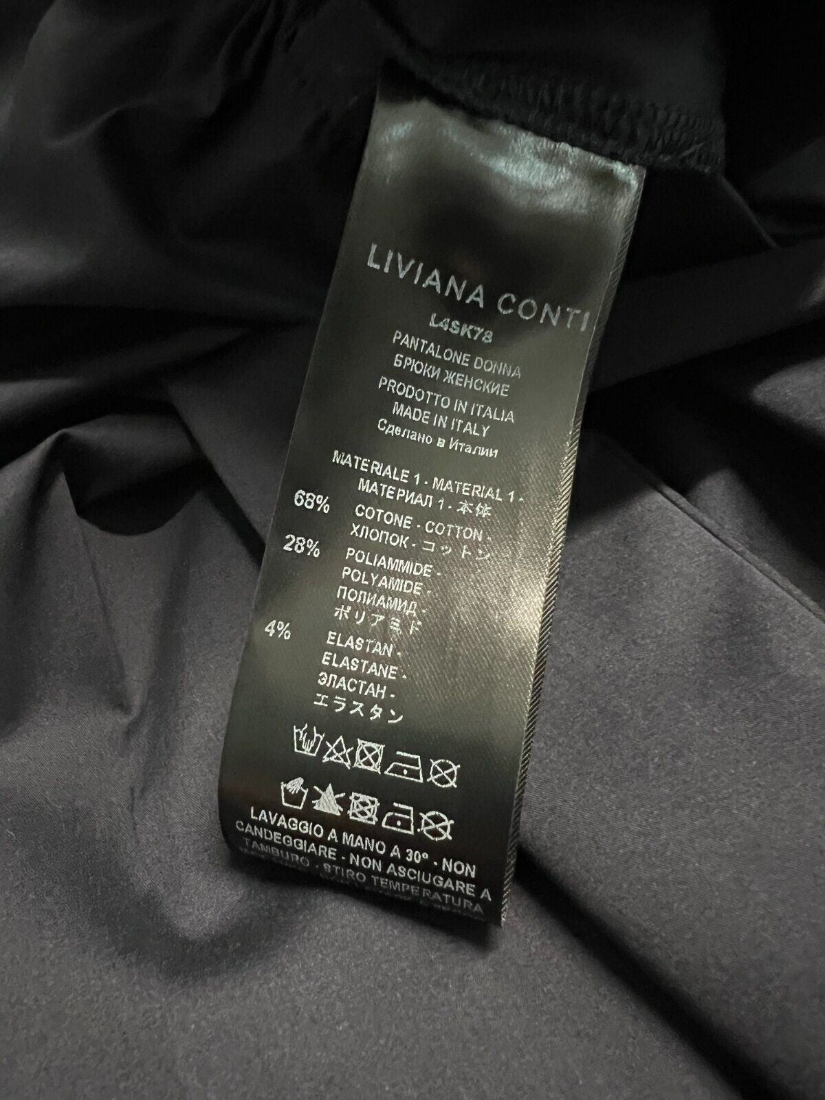 LIVIANA CONTI pantalone cotone leggero cropped L5SK86 CLAUDE MADE IN ITALY