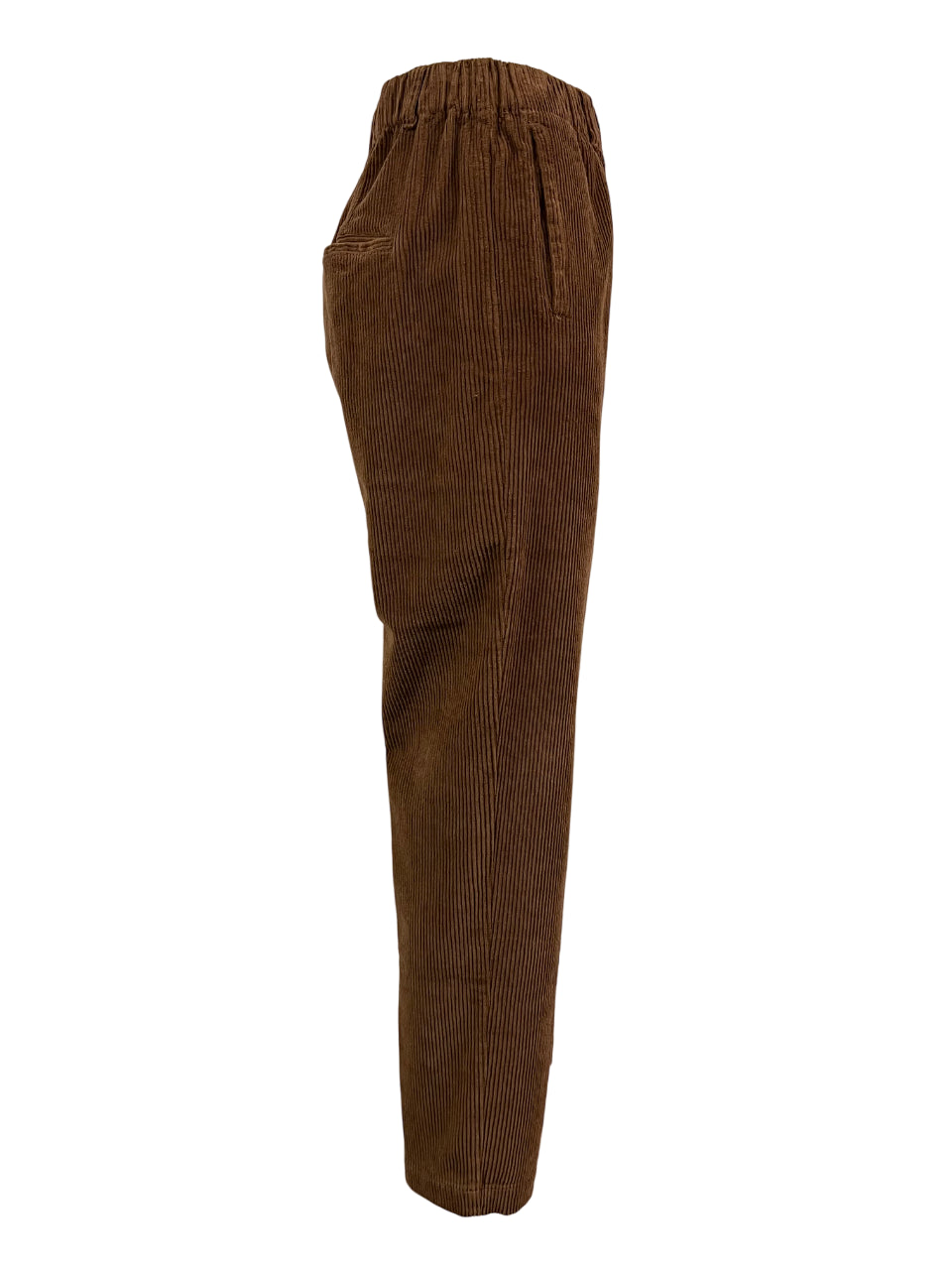 4.10 by BottegaChilometriZero pantalone donna velluto biscotto DD24873 ORTLES MADE IN ITALY