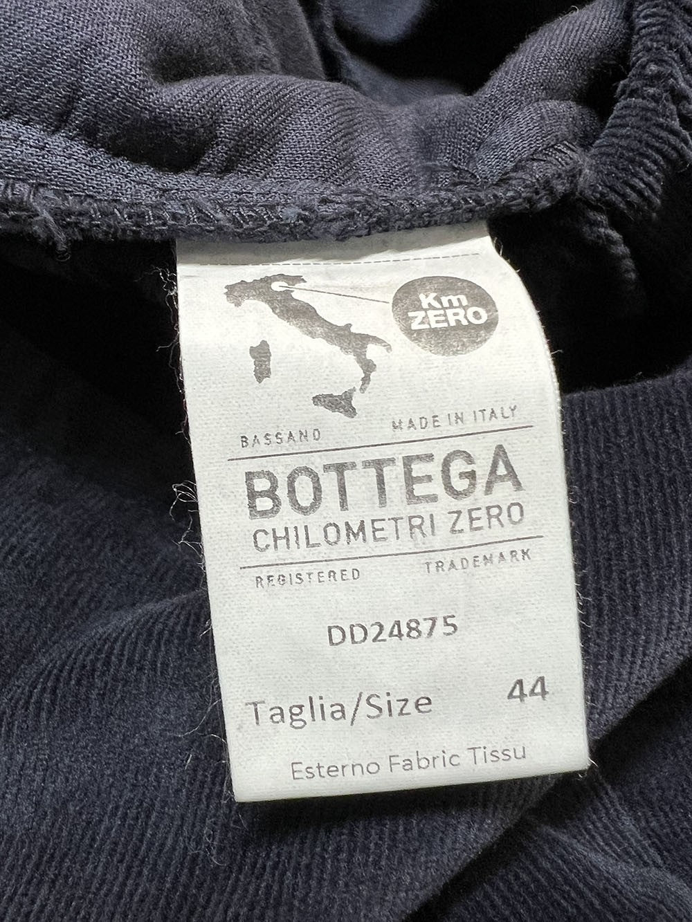 4.10 by BottegaChilometriZero pantalone donna velluto millerighe DD24875 EVEREST MADE IN ITALY