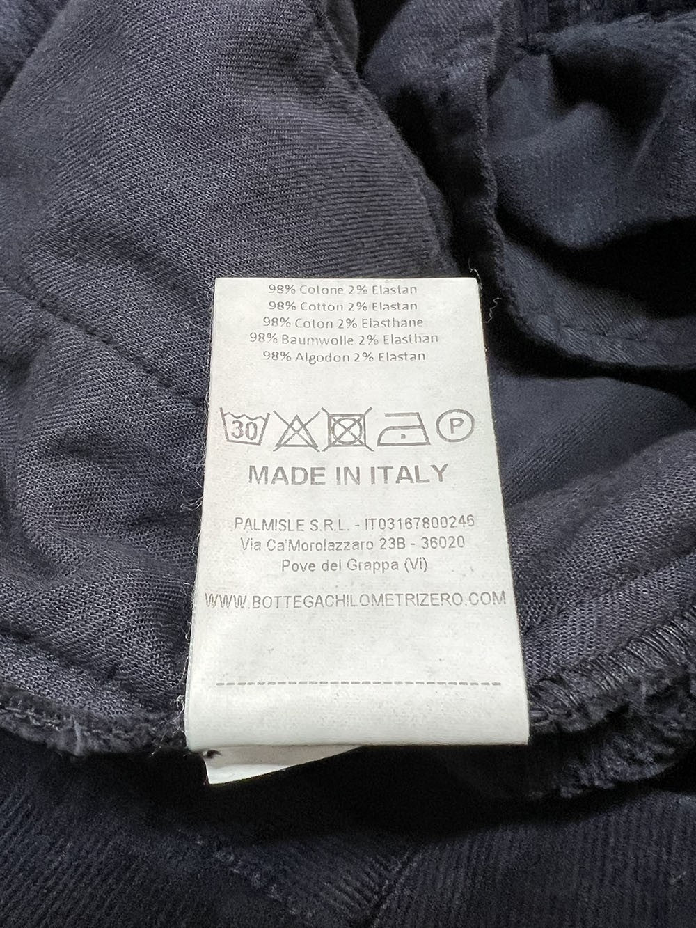 4.10 by BottegaChilometriZero pantalone donna velluto millerighe DD24875 EVEREST MADE IN ITALY