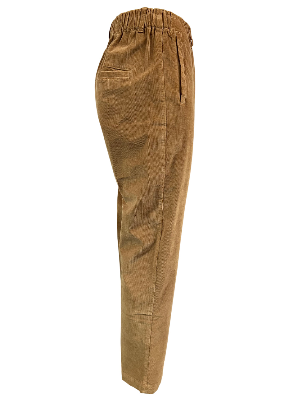 4.10 by BottegaChilometriZero pantalone donna velluto millerighe DD24875 EVEREST MADE IN ITALY