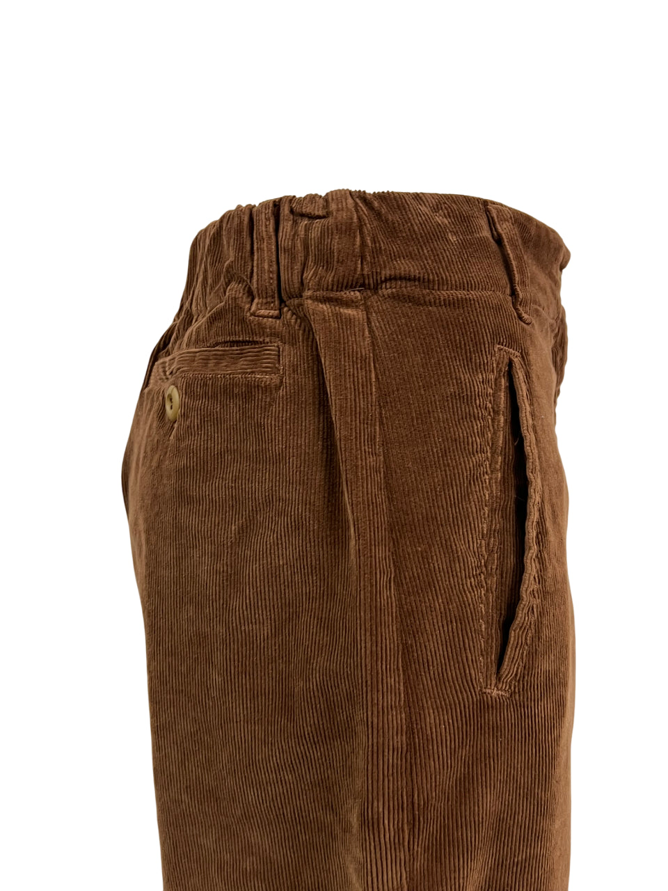 4.10 by BottegaChilometriZero pantalone donna velluto millerighe DD23265 PERU’ MADE IN ITALY