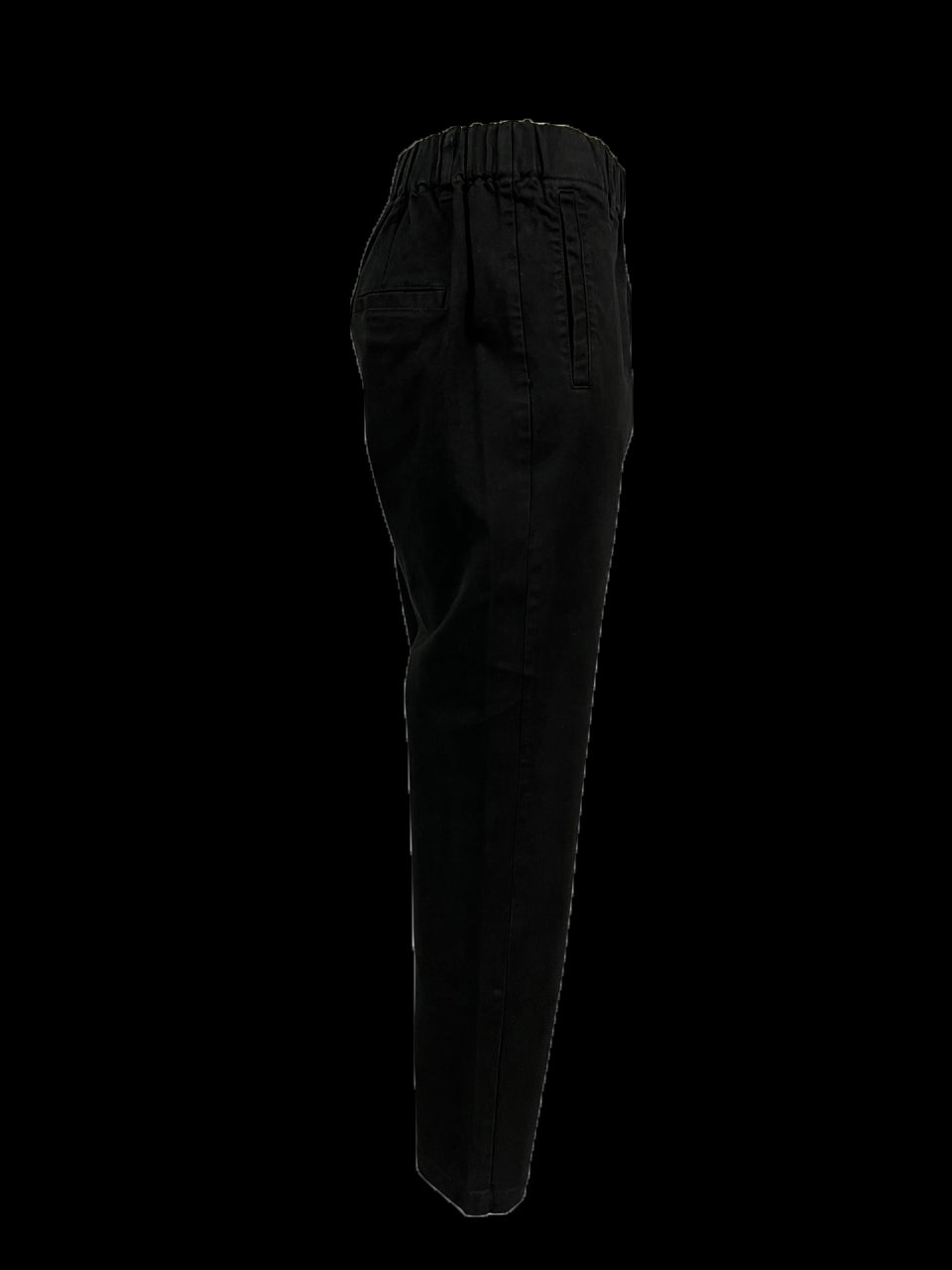 4.10 by BottegaChilometriZero pantalone donna cotone invernale nero DD23241 RICHELIER MADE IN ITALY