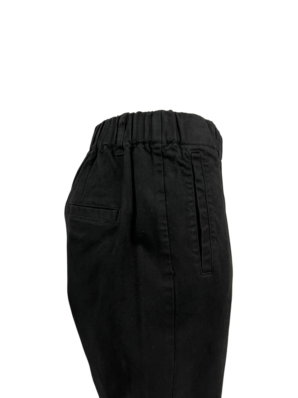 4.10 by BottegaChilometriZero pantalone donna cotone invernale nero DD23241 RICHELIER MADE IN ITALY