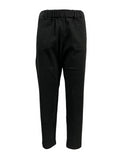 4.10 by BottegaChilometriZero pantalone donna cotone invernale nero DD23241 RICHELIER MADE IN ITALY