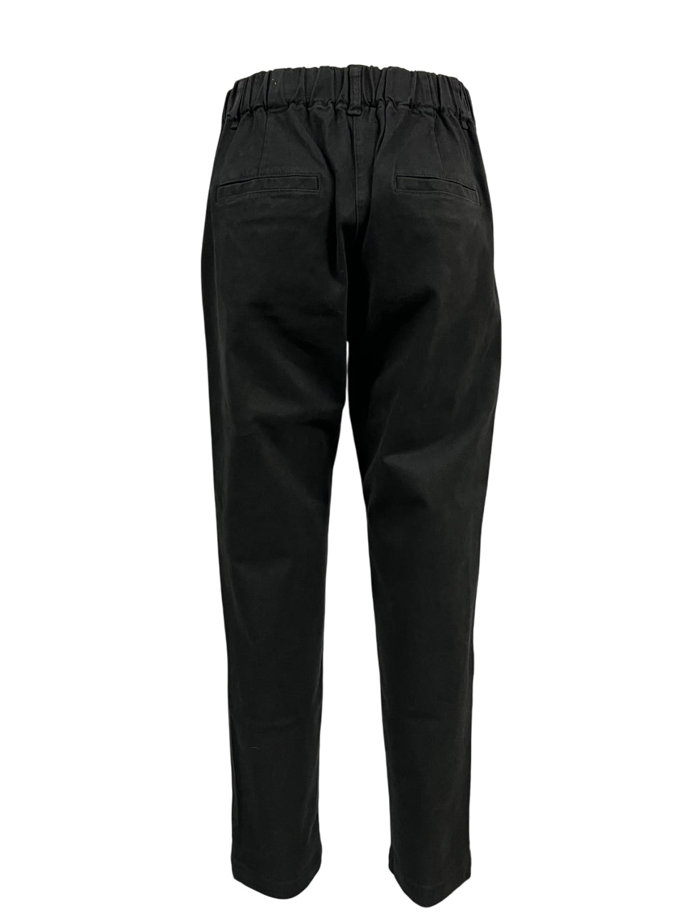 4.10 by BottegaChilometriZero pantalone donna cotone invernale nero DD23241 RICHELIER MADE IN ITALY