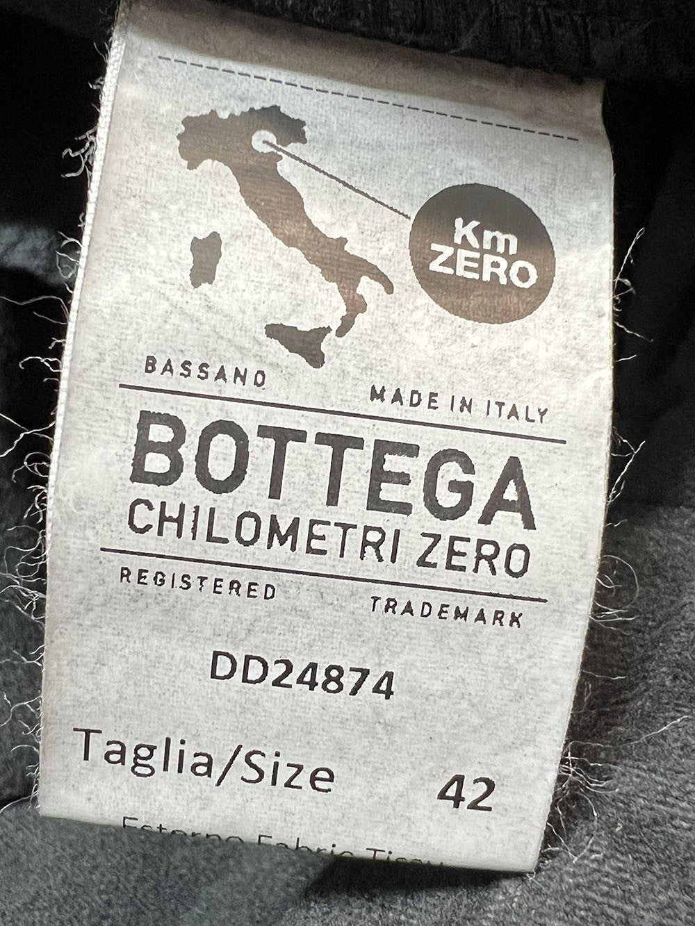 4.10 by BottegaChilometriZero pantalone donna fustagno nero DD24874 CASTLE MADE IN ITALY