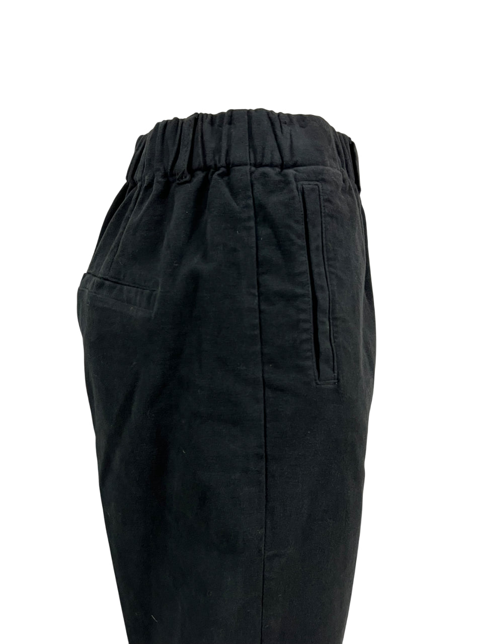 4.10 by BottegaChilometriZero pantalone donna fustagno nero DD24874 CASTLE MADE IN ITALY