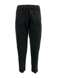 4.10 by BottegaChilometriZero pantalone donna fustagno nero DD24874 CASTLE MADE IN ITALY