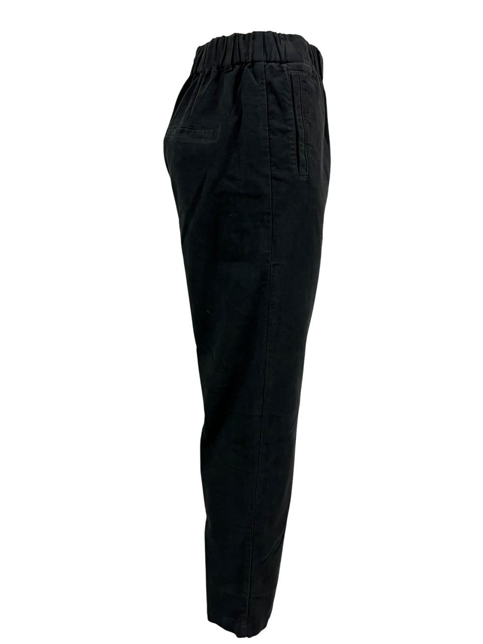4.10 by BottegaChilometriZero pantalone donna fustagno nero DD24874 CASTLE MADE IN ITALY