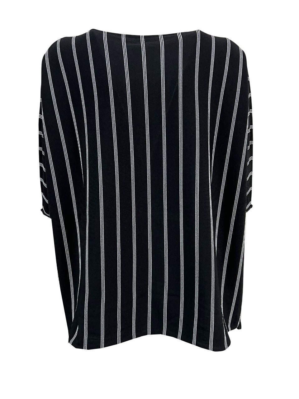 LIVIANA CONTI maglia over righe Y69A3 nero/bianco L5SA57 WILMA MADE IN ITALY