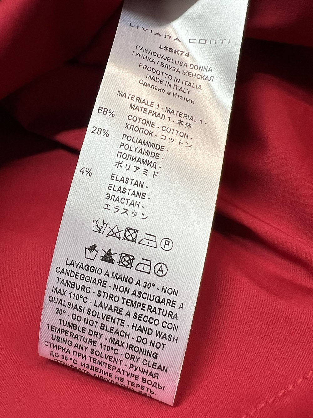 LIVIANA CONTI blusa donna a trapezio L5SK74 GIOVI MADE IN ITALY