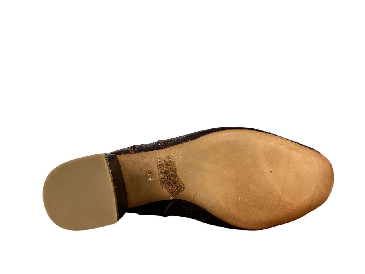 KUDETA’ stivale donna basso laminato cioccolato 514505 LAME’ MADE IN ITALY