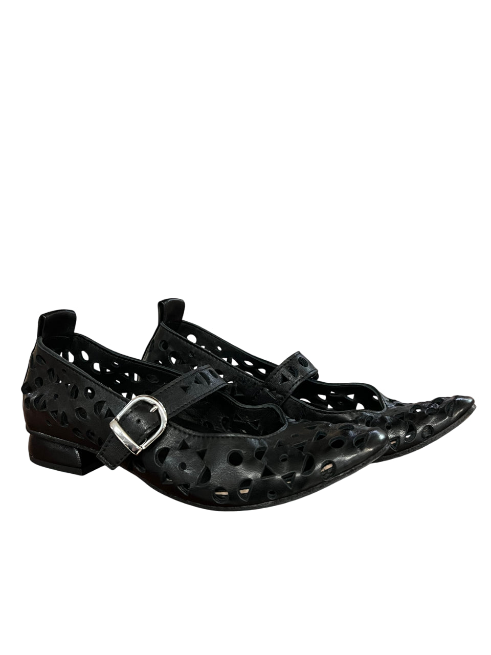 KUDETA’ ballerina donna pelle traforata nera 514406 FAR WEST MADE IN ITALY