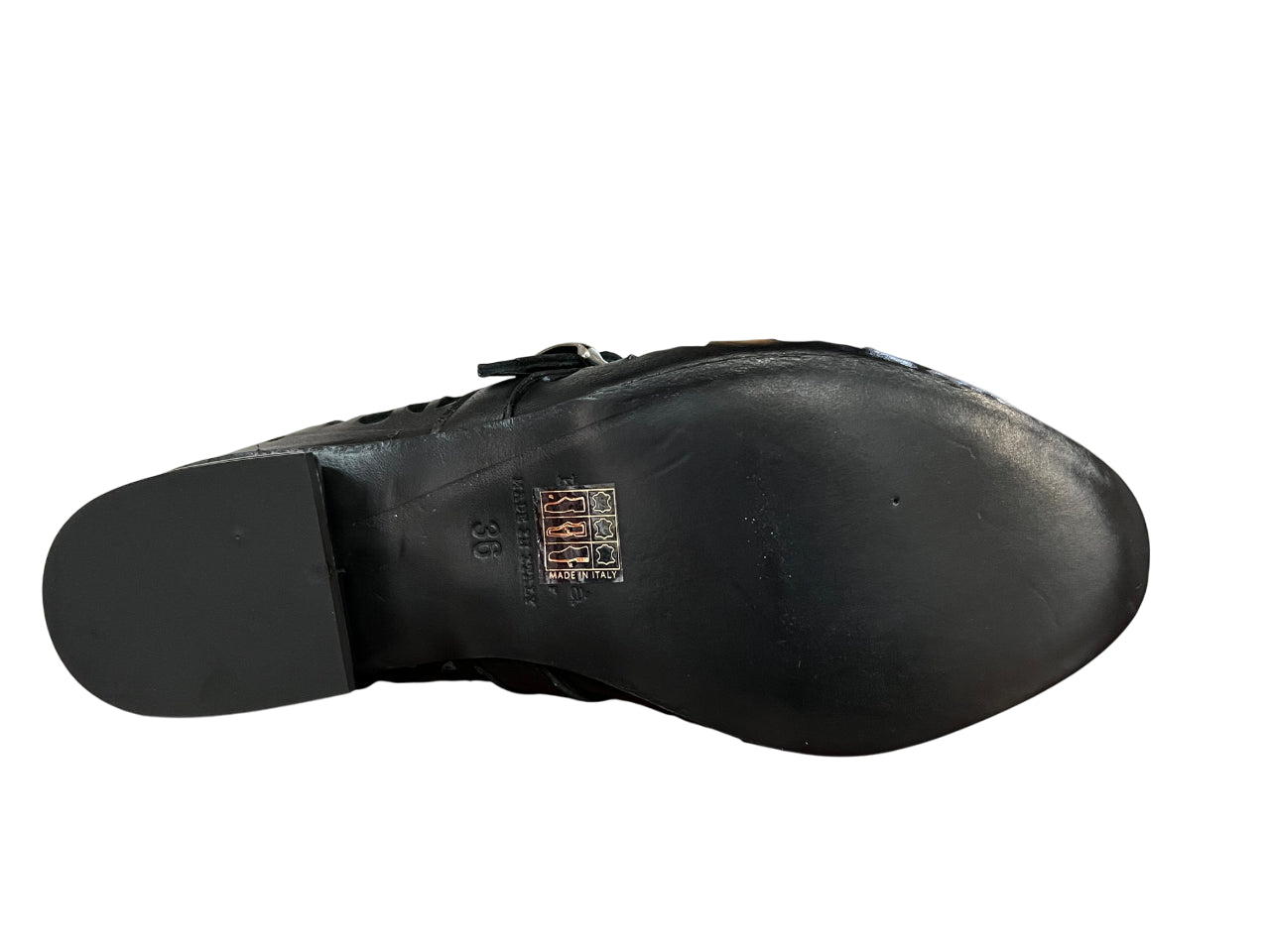 KUDETA’ ballerina donna pelle traforata nera 514406 FAR WEST MADE IN ITALY