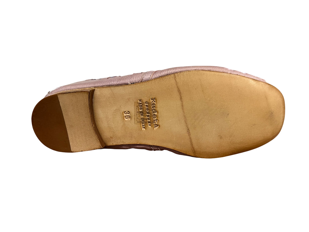 KUDETA’ ballerina donna bimateriale laminato cipria/lilla 514141 FAR WEST MADE IN ITALY