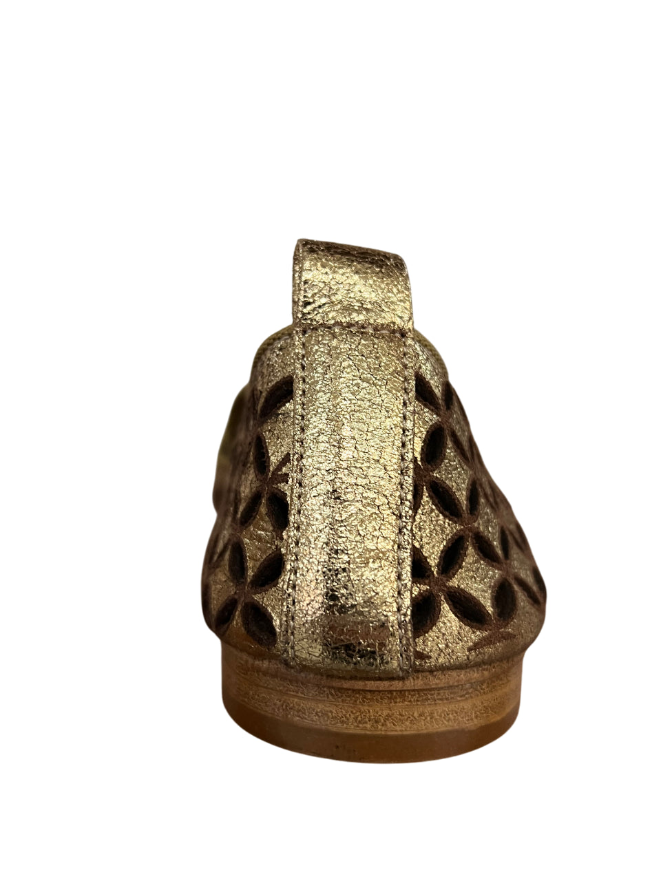 KUDETA’ scarpa donna traforata laminata oro 314102 LAME’ MADE IN ITALY