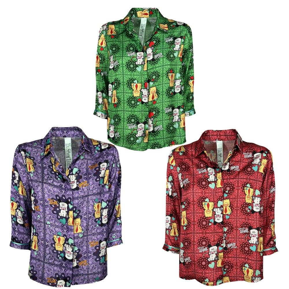 IL THE DELLE 5 camicia fantasia  SPANK TORAKIKI modello SPOON MADE IN ITALY