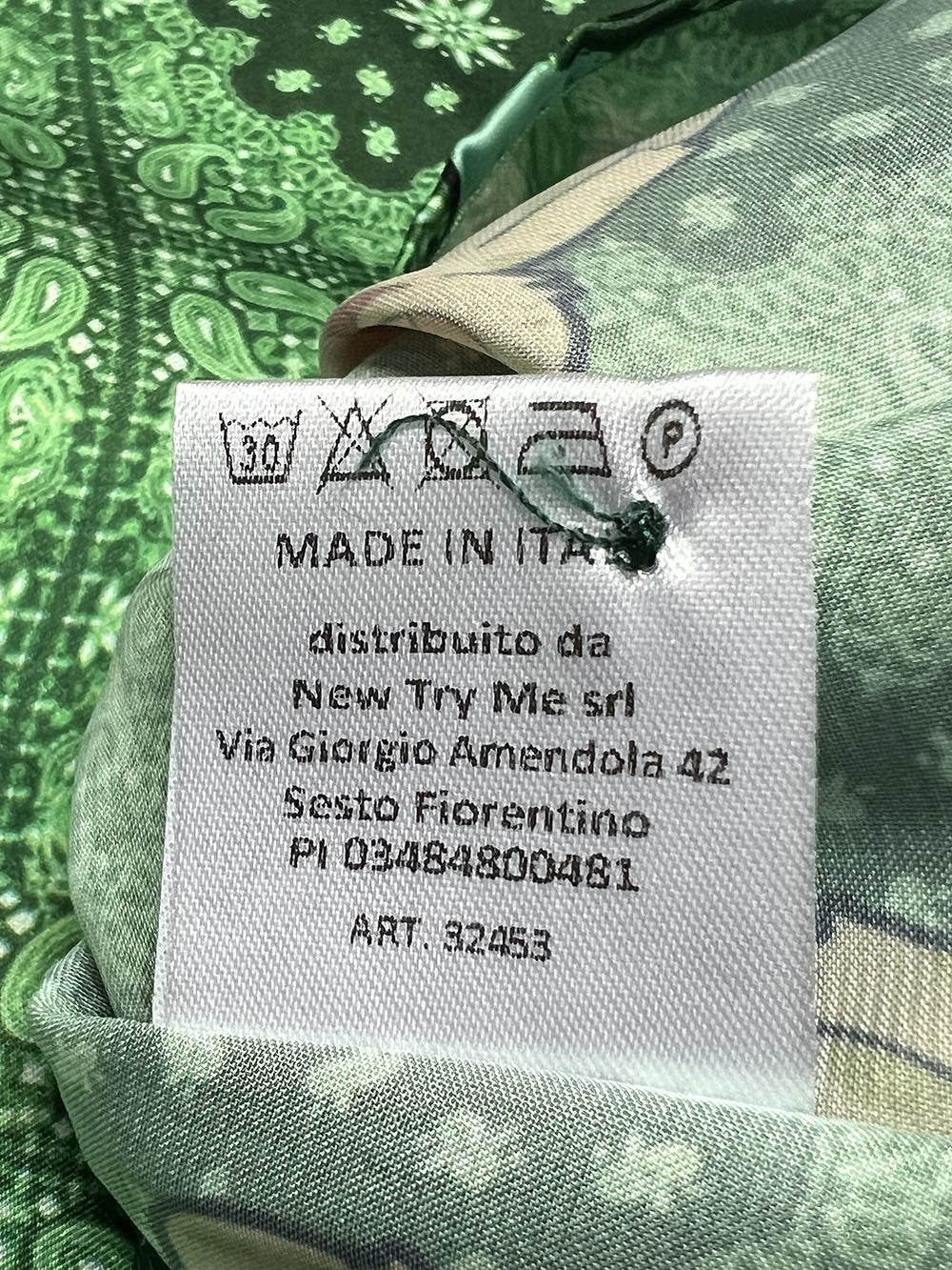 IL THE DELLE 5 camicia fantasia  SPANK TORAKIKI modello SPOON MADE IN ITALY