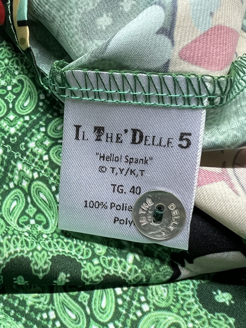 IL THE DELLE 5 camicia fantasia  SPANK TORAKIKI modello SPOON MADE IN ITALY