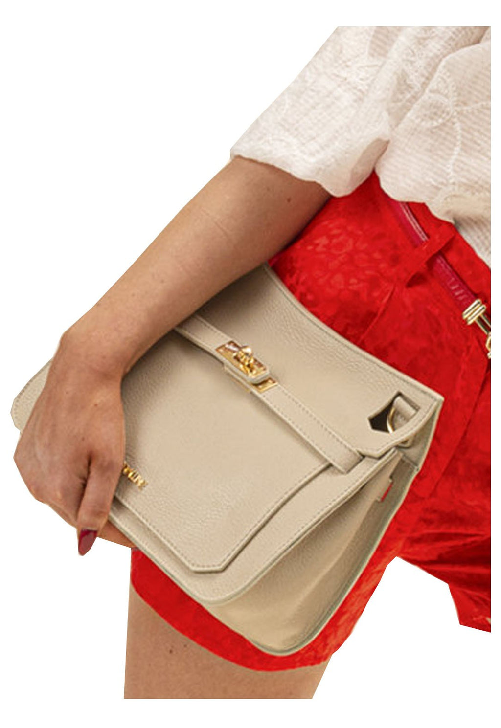 KORALLINE borsa donna pelle martellata 915 100% pelle MADE IN ITALY