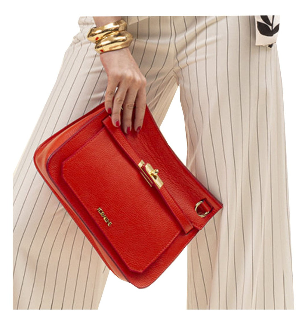 KORALLINE borsa donna pelle martellata 915 100% pelle MADE IN ITALY