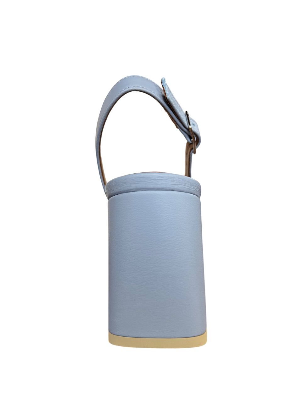 GIANMARCO SORELLI sandalo pelle celeste polvere 2062/FLEX MADE IN ITALY