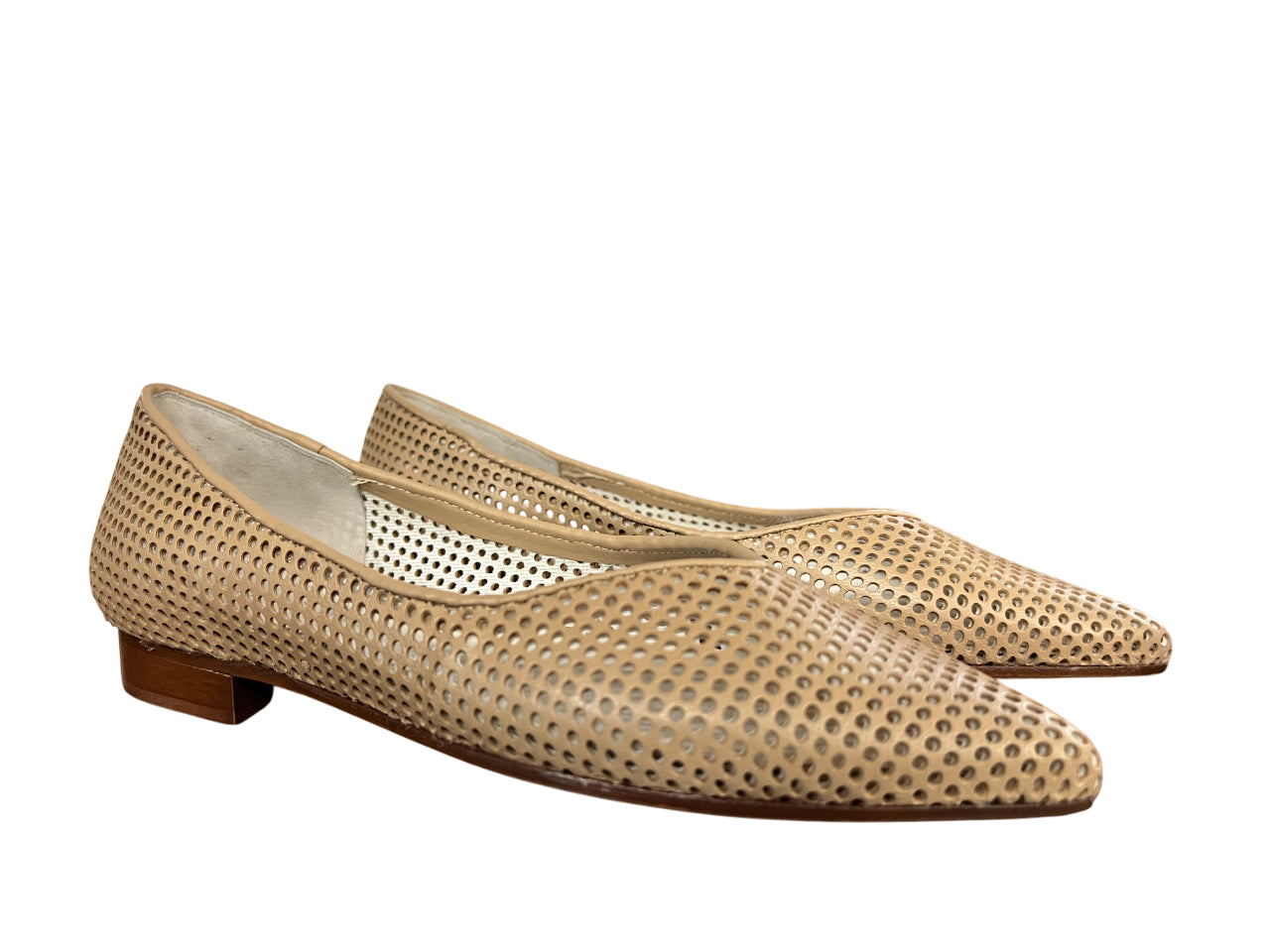 UPPER CLASS ballerina donna pelle traforata a punta 4110 MADE IN ITALY