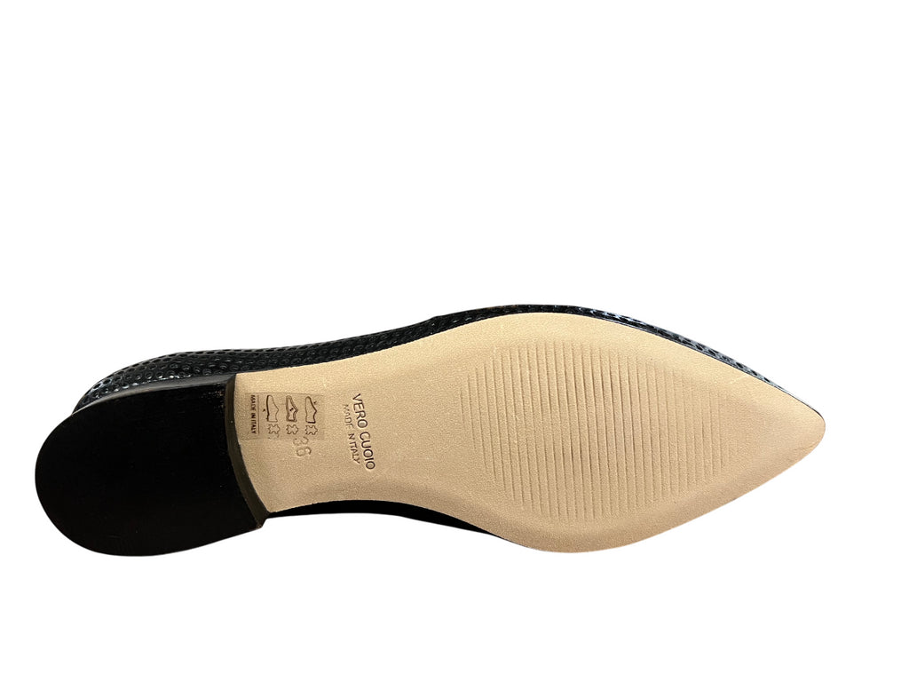 UPPER CLASS ballerina donna pelle traforata a punta 4110 MADE IN ITALY